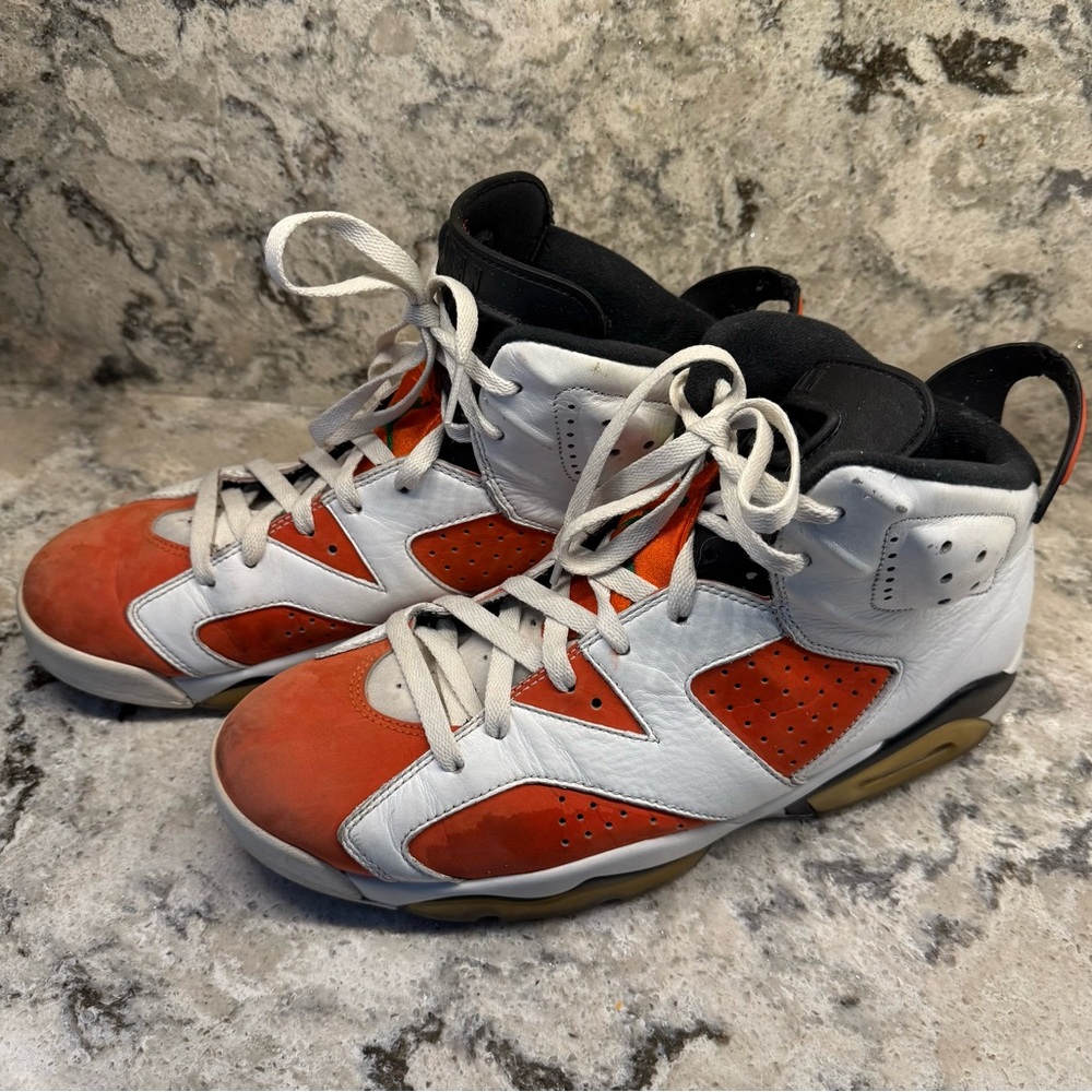 Air Jordan Nike Orange White Gatorade High Tops Size 11